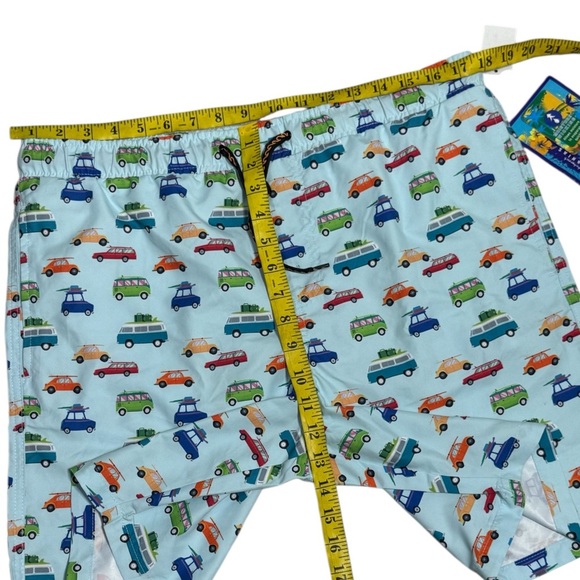 Surf Society Men’s Size Large Retro Cars Swim Trunks Board Shorts - Picture 5 of 8